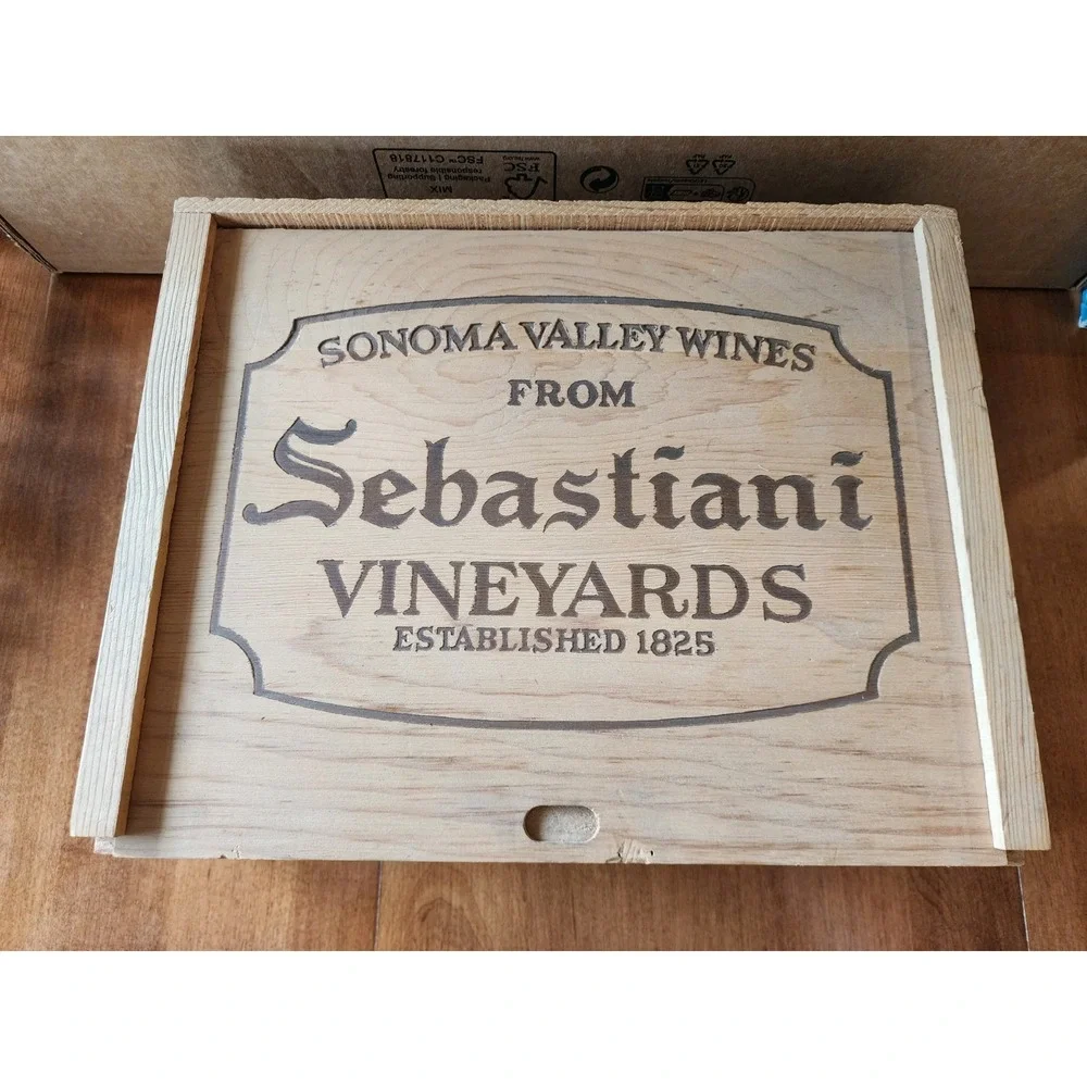 EMPTY Wine Box Original Wood Case